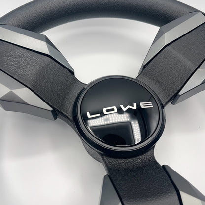 Collina Boat Steering Wheel Dark Gray Inserts - Lowe - Keyed ONLY