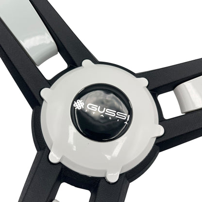 Giazza Golf Cart Steering E-Z-GO HUB Soft Touch Rim ABS Spokes - White Inserts