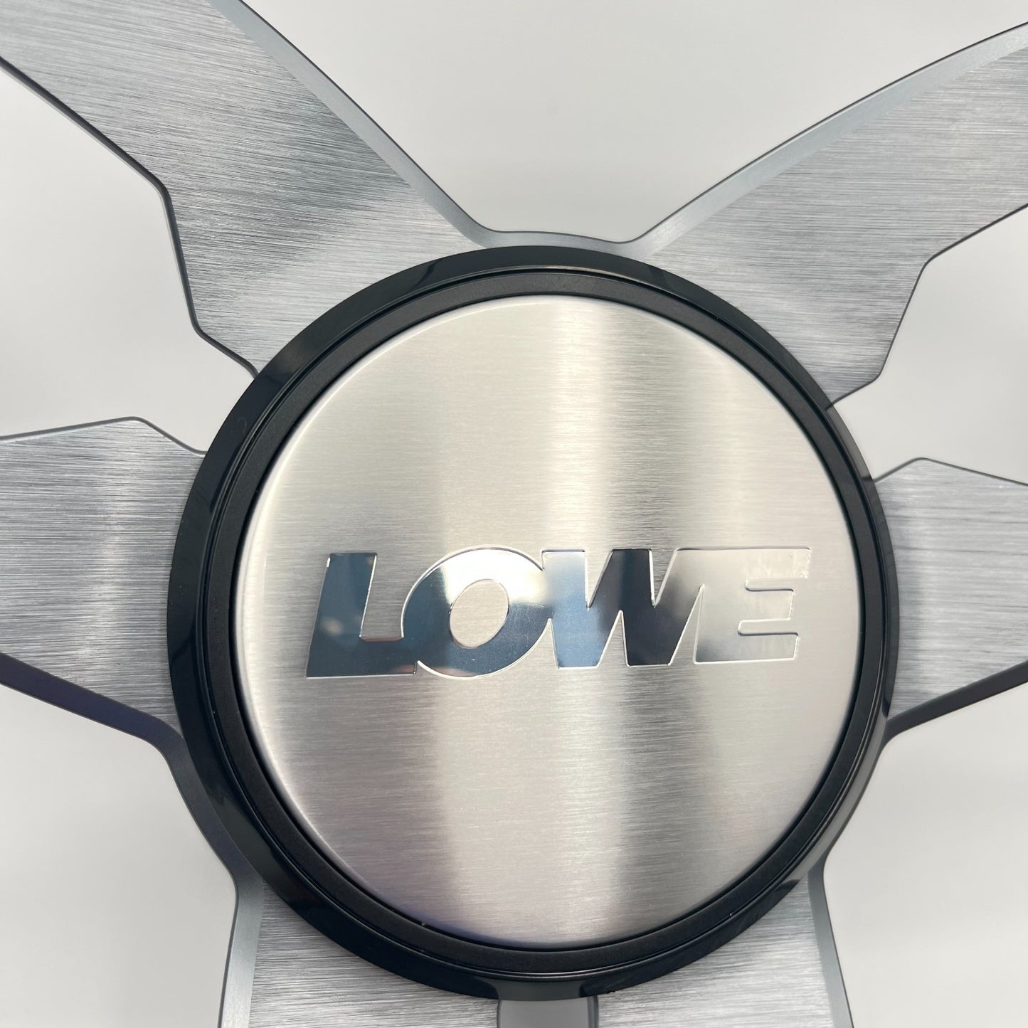 Cabrio Boat Steering Wheel Gray Brushed Alum Spoke | Lowe Boat