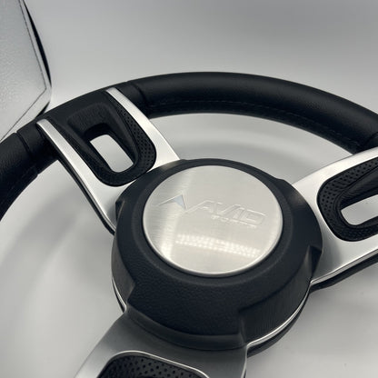 Gussi Italia Black Model 702 Steering Wheel | Avid Boats