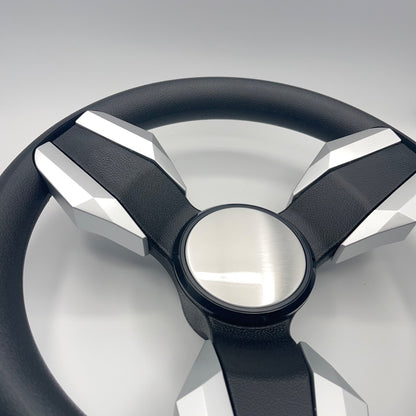 Collina Boat Steering Wheel Brushed Inserts - Keyed ONLY