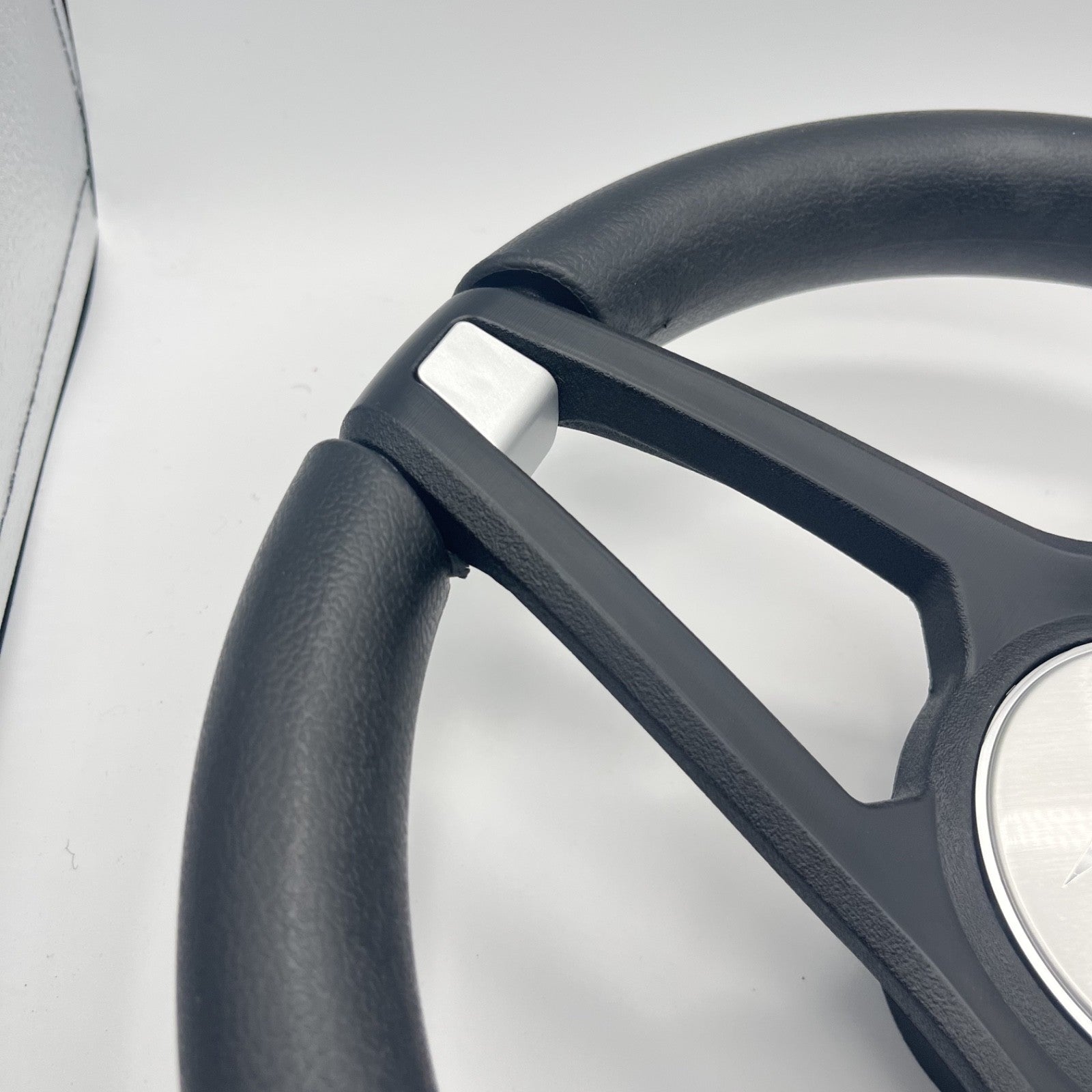 Molino Black w/Soft Touch Urethane Rim Boat Steering Wheel | Avid Boats