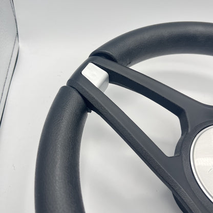 Molino Black w/Soft Touch Urethane Rim Boat Steering Wheel | Avid Boats