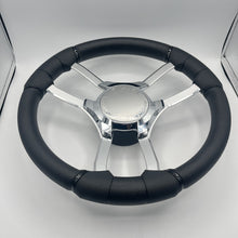 Malera Boat Steering Wheel Chrome Spokes | Smoker