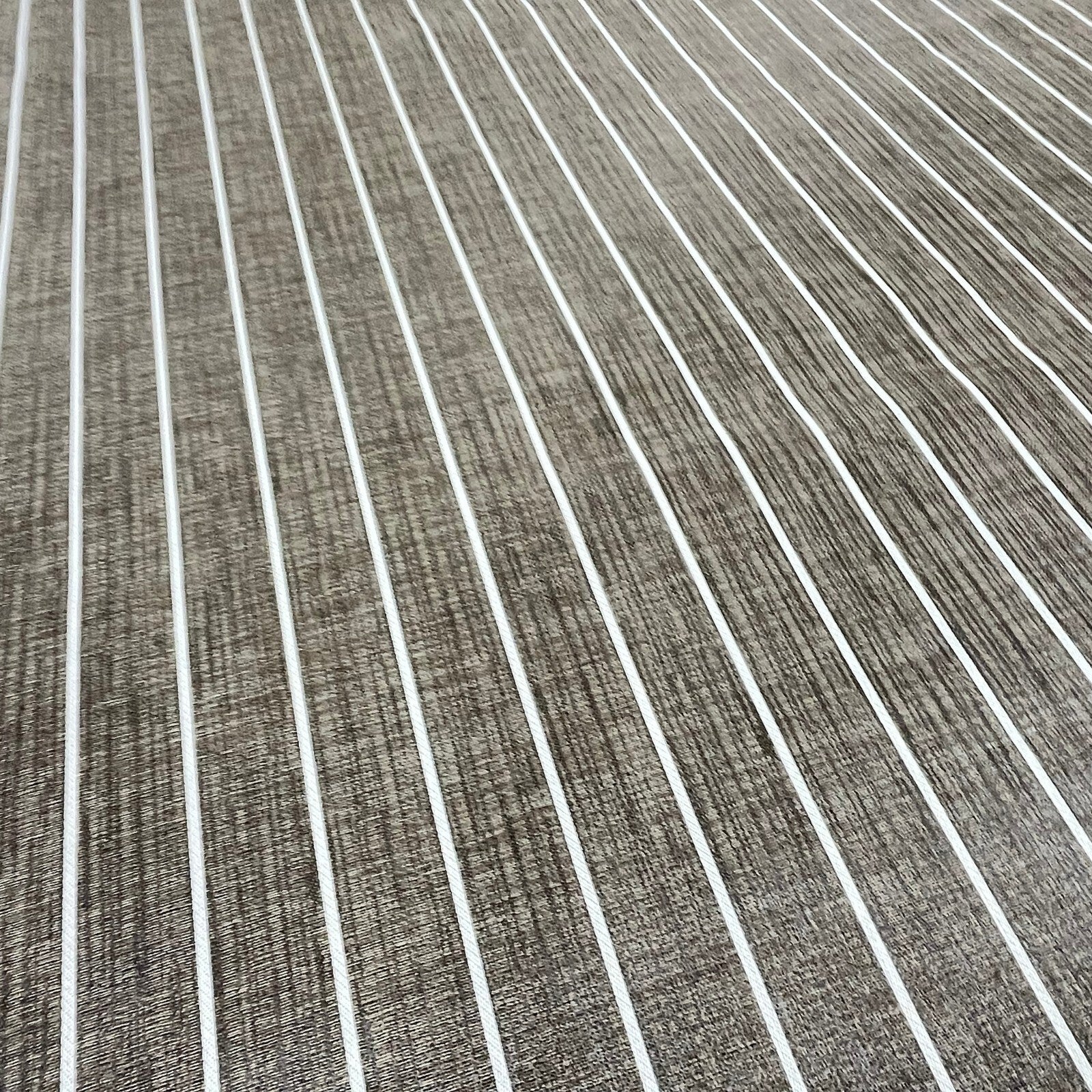 Woven Vinyl | Elmwood Teak - Leather Bound | 8'6" Wide | Choose Your Length