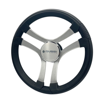 Benaco Boat Steering Wheel Brushed Aluminum Spokes
