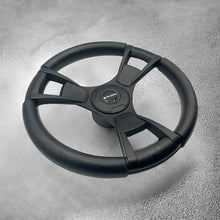 Model M13K Black Boat Steering Wheel Soft Touch Rim ABS Spokes | Gussi Italia