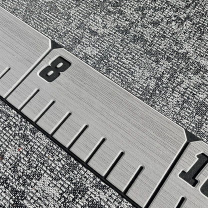 reFLEX | 36" Fish Ruler for Boats | Phoenix Grey over Aphotic Black - Routered