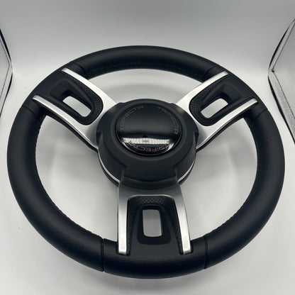 Gussi Italia Black Model 702 Steering Wheel | Trifecta Boats