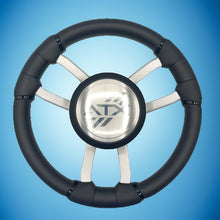 Malera Boat Steering Wheel Brushed Aluminum Spokes | ATX Boats