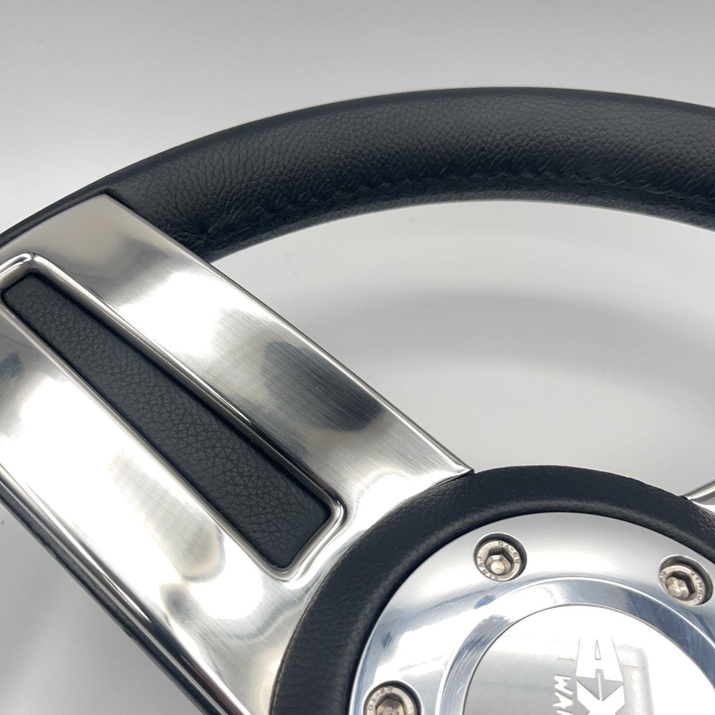 Gussi Italia Marine Steering Wheel Stainless Steel Spokes Soft Touch Rim | Axis