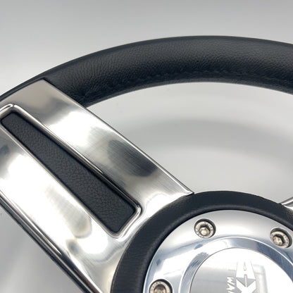 Gussi Italia Marine Steering Wheel Stainless Steel Spokes Soft Touch Rim | Axis