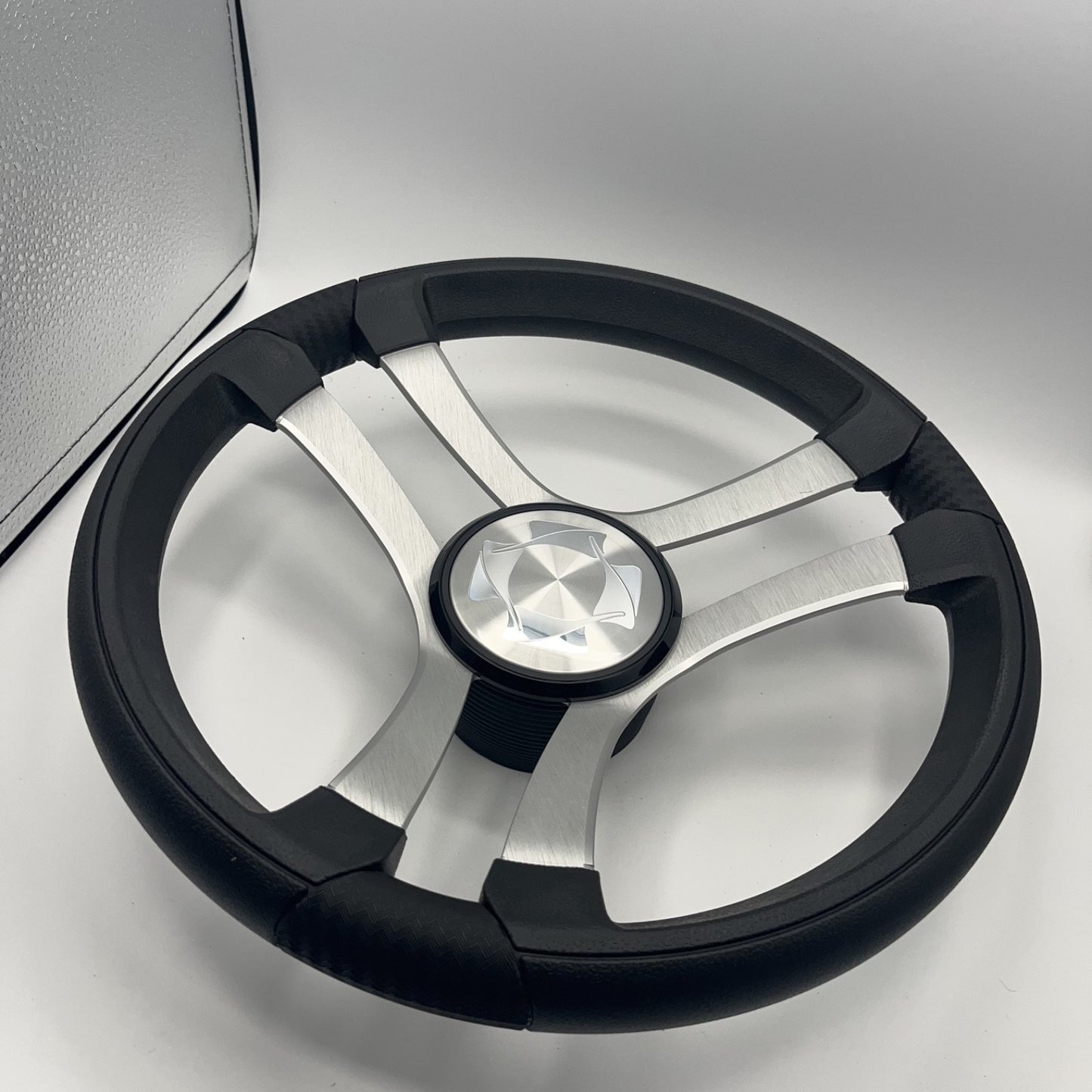 Benaco Boat Steering Wheel Brushed Aluminum Spokes | Stingray