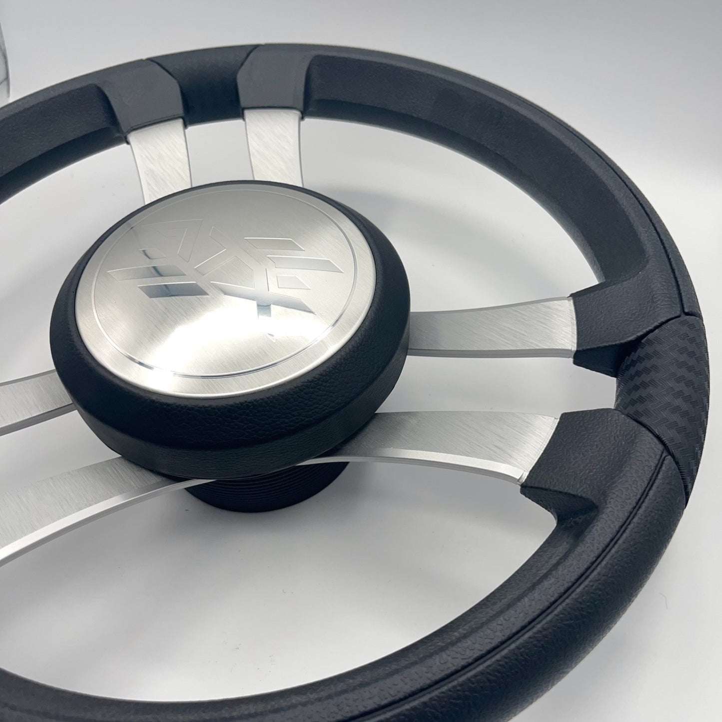 Benaco Boat Steering Wheel Brushed Aluminum Spokes | ATX Boats