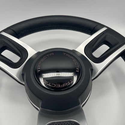 Gussi Italia Black Model 702 Steering Wheel | Trifecta Boats