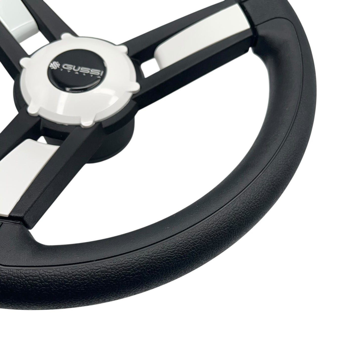 Giazza Golf Cart Steering E-Z-GO HUB Soft Touch Rim ABS Spokes - White Inserts