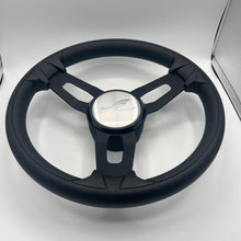 Model 15 Boat Steering Wheel Blk Brushed Alum Spokes | Searay