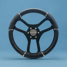 Malera Boat Steering Wheel Black Spokes | Snap-in Gussi Stainless