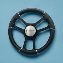 Malera Boat Steering Wheel Black Spokes | Gussi Italia Dome